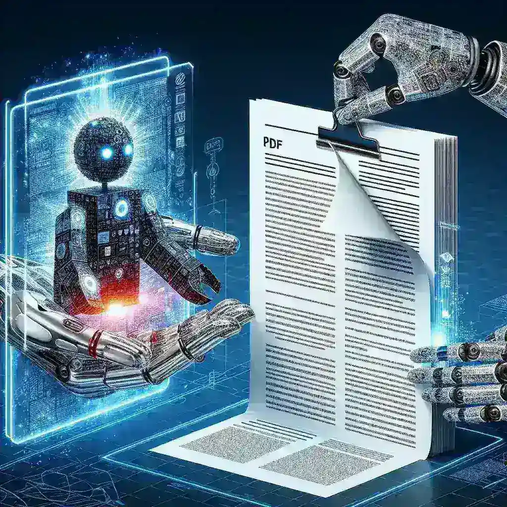 "Dropbox AI tool auto-summarizing large PDF documents for efficient reading - screenshot of the interface showing summarized text highlights"