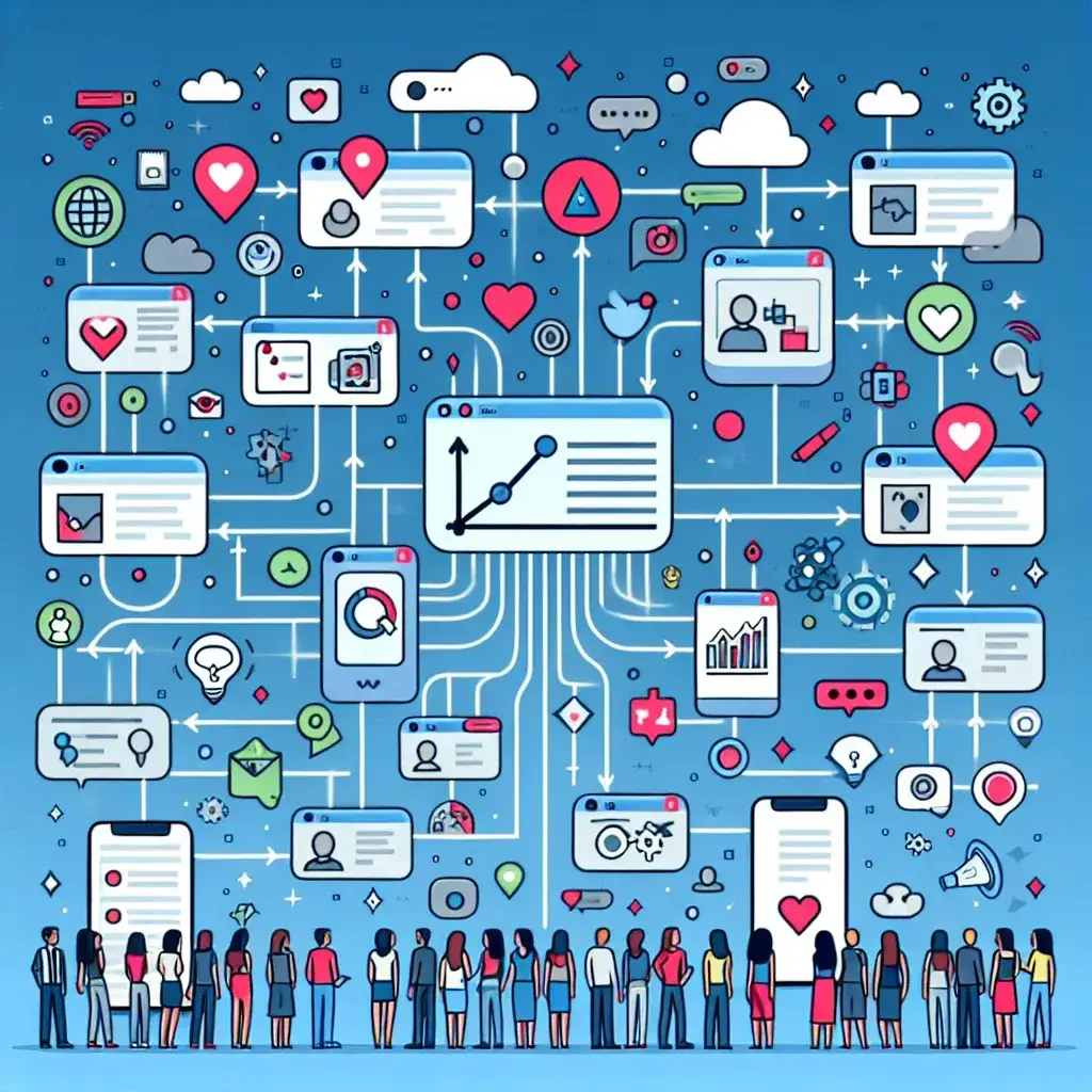 "Infographic illustrating the key factors influencing the Instagram algorithm in 2025, including engagement metrics, content relevancy, and user preferences."